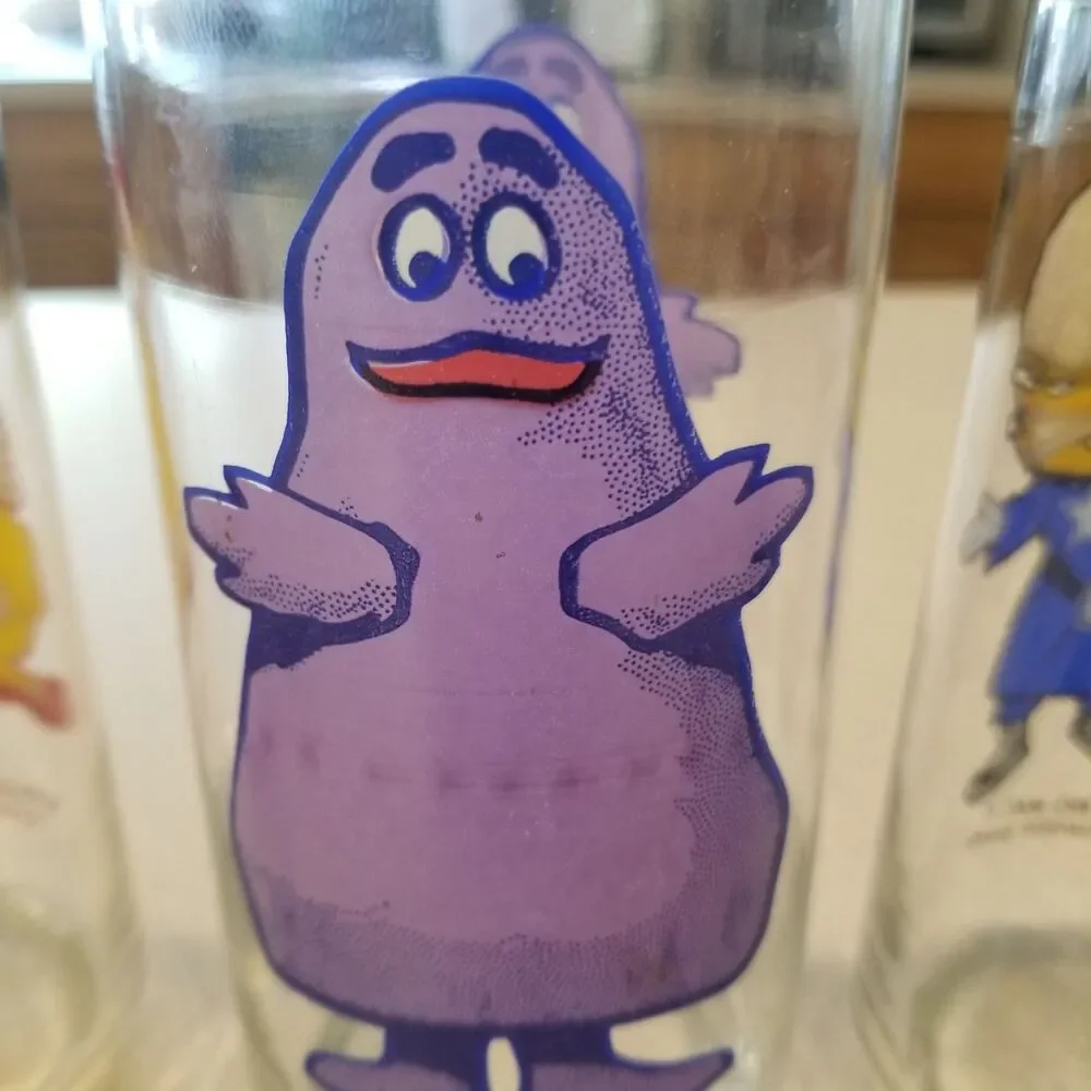 McDonald’s McDonaldland Glasses 1977 Libbey Complete Set of 6 Vintage
